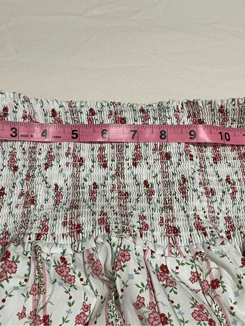 Hill House Home Delphine Floral Nap Skirt Size Medium - Picture 7 of 12